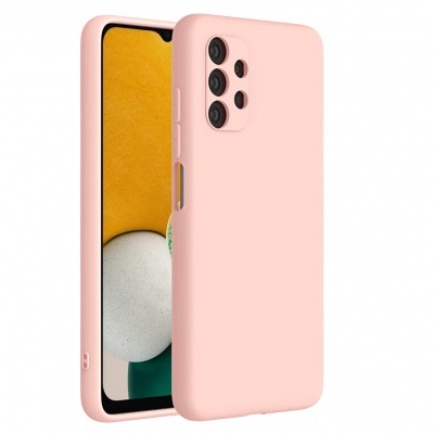 Smartphone com capa protetora rosa