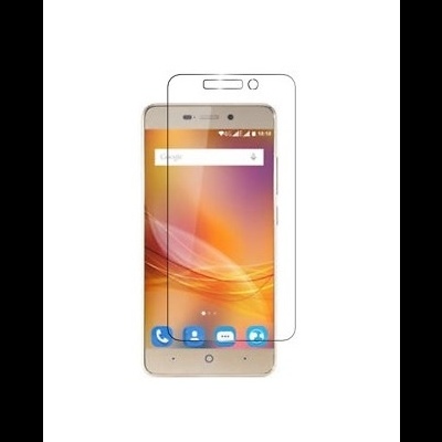 Smartphone dourado com película protetora transparente sobre ecrã