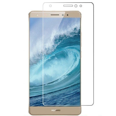 Smartphone dourado Huawei com protetor de ecrã transparente