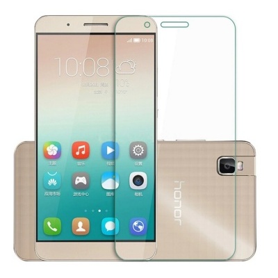 Smartphone Honor dourado com película de vidro temperado