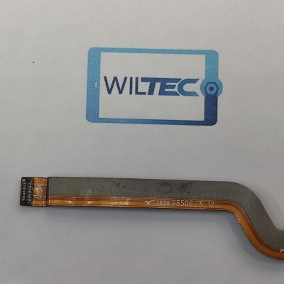 Cabo flexível cobre com conectores sobre folha com logo WILTEC