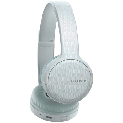 Fones de ouvido Sony brancos com almofadas acolchoadas