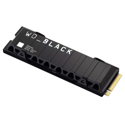 SSD WD Black NVMe Gen4 500GB com dissipador preto