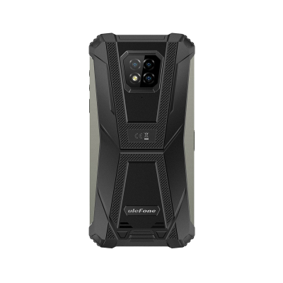 Smartphone robusto negro Ulefone com quatro câmaras na traseira