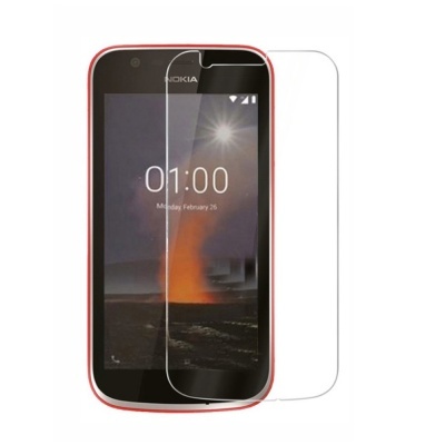 Smartphone Nokia vermelho com película protetora transparente
