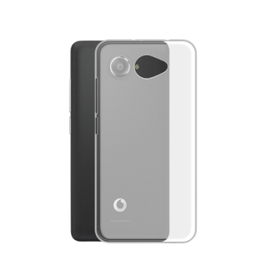 Capas para telemóvel preta e transparente com logótipo Vodafone