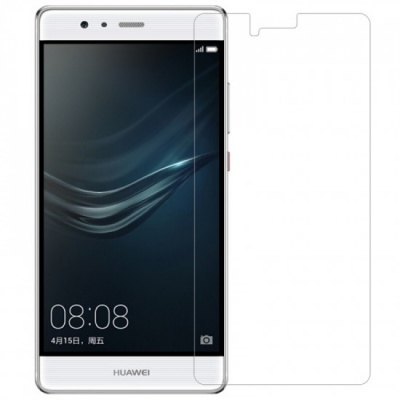 Smartphone Huawei branco com vidro protetor transparente