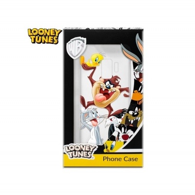 Capa de telemóvel Looney Tunes em embalagem preta e amarela