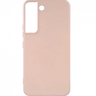 Capa de silicone rosa claro para smartphone com recorte na câmara