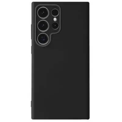 Smartphone preto com cinco lentes de câmara e flash LED