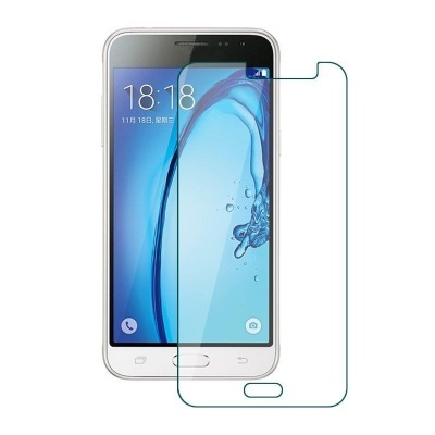 Smartphone branco com protetor de ecrã transparente