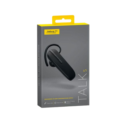 Embalagem de auricular Bluetooth preto Jabra TALK 5