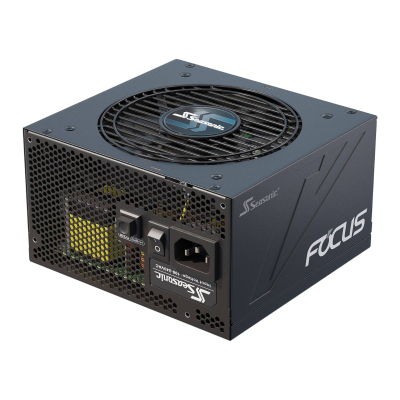 Fonte de alimentação SEASONIC FOCUS preta para computador com ventilação