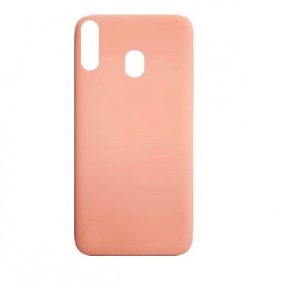 Capa smartphone rosa silicone com recortes para câmara e sensor