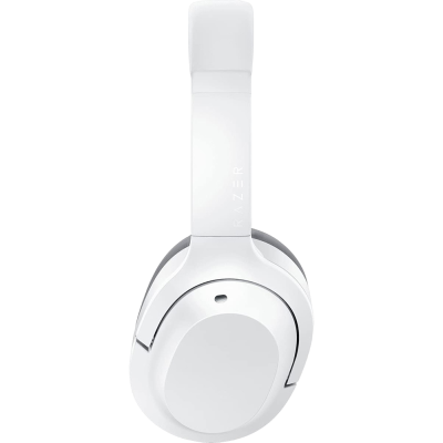 Auricular over-ear branco com design simples e moderno