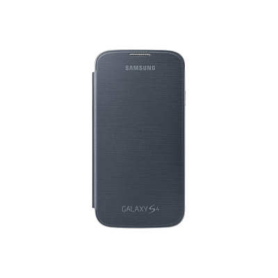 Capa protetora preta para Samsung Galaxy S4 com logotipos visíveis