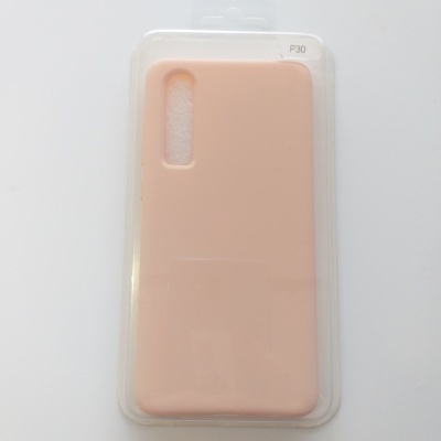 Capa de telemóvel rosa clara para P30 em embalagem plástica transparente