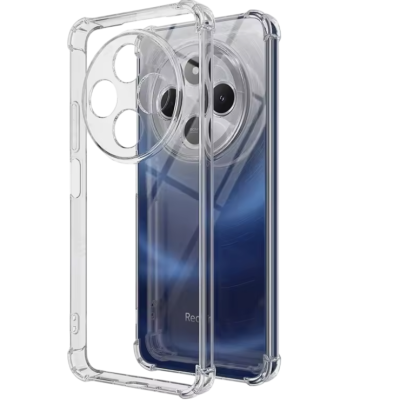 Capa protetora transparente para smartphone com aro para câmaras