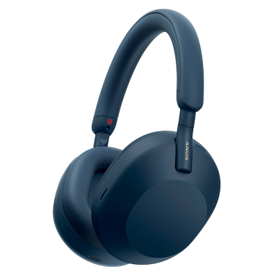 Auriculares Sony azul escuro com design circum-aural