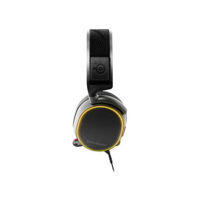 Auscultadores SteelSeries preto e amarelo