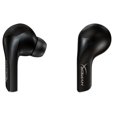 Auriculares sem fios pretos HyperX com design ergonómico