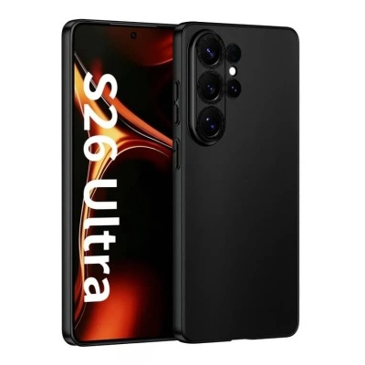 Smartphone preto com ecrã curvado e câmaras traseiras