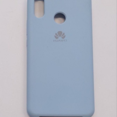 Capa azul para smartphone Huawei com orifícios para câmara e sensor