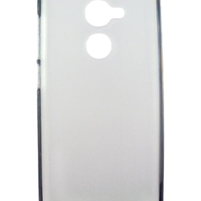 Capa de telemóvel transparente com recortes para câmara e sensor