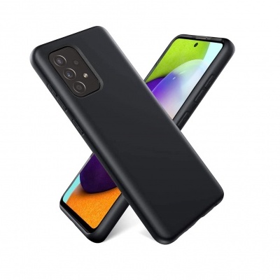 Dois smartphones pretos, ecrãs coloridos, traseira com módulo de câmara múltipla