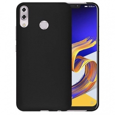 Smartphone com capa protetora preta e ecrã colorido