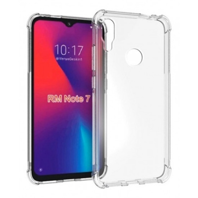 Smartphone RM Note 7 com capa protetora transparente