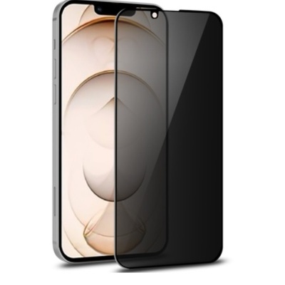 Smartphone prateado com protetor de ecrã de vidro temperado preto