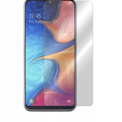 Smartphone com ecrã colorido e película transparente ao lado