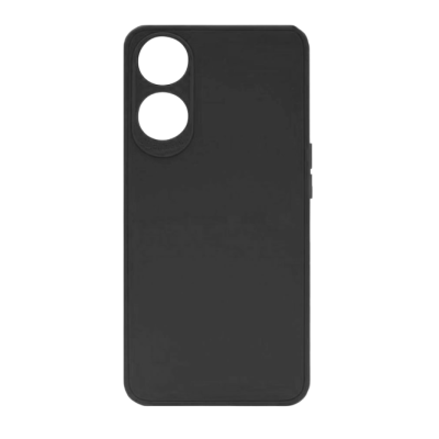 Capa preta de telemóvel com dois orifícios circulares para câmaras