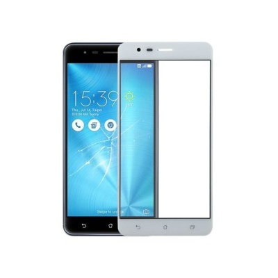 Dois smartphones com ecrãs táteis, um preto com ecrã azul e outro branco com ecrã branco