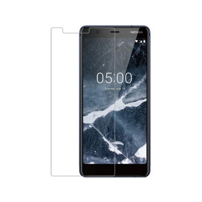 Smartphone Nokia preto com protetor de ecrã transparente