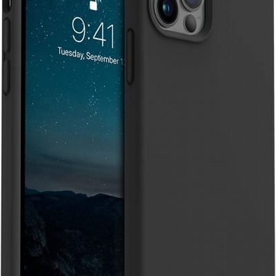 Capa preta protetora para smartphone com telemóvel com ecrã bloqueado