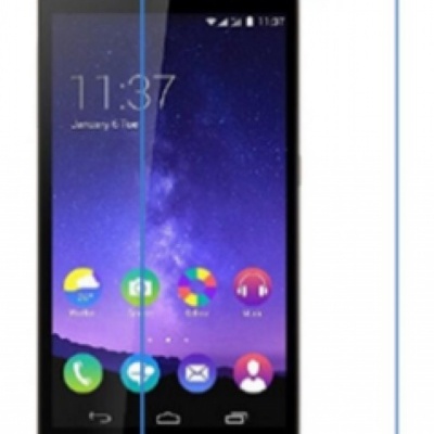 Smartphone com película protetora transparente