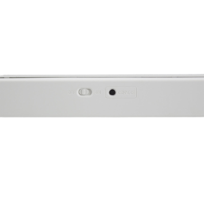 Dispositivo branco com interruptor ON/OFF e conector CONNECT