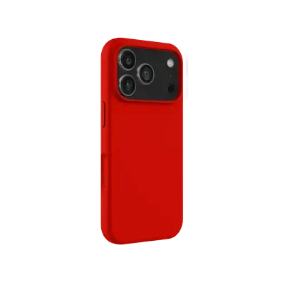 Capa vermelha para smartphone com recorte para câmera