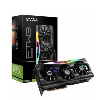 Placa gráfica EVGA GeForce RTX 3070 FTW3 com caixa
