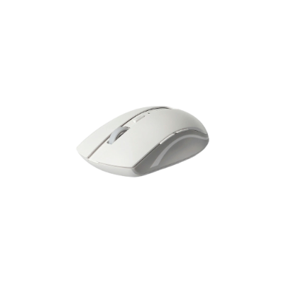Rato de computador sem fios branco sobre fundo branco