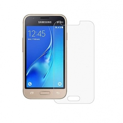 Samsung dourado com película protetora transparente ao lado