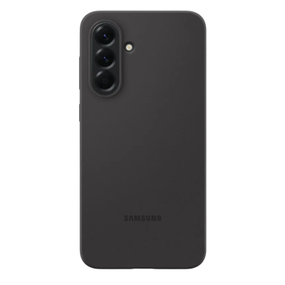 Imagem da traseira de um smartphone Samsung preto com câmera tripla