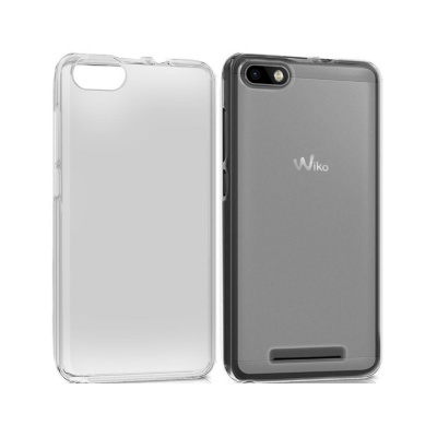 Capas para telemóvel Wiko em plástico transparente e cinza