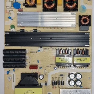 Placa eletrónica com bobinas de cobre, condensadores, transformadores e logo WILTEC STORE