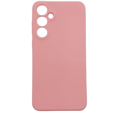 Capa cor-de-rosa para smartphone com recortes para câmeras