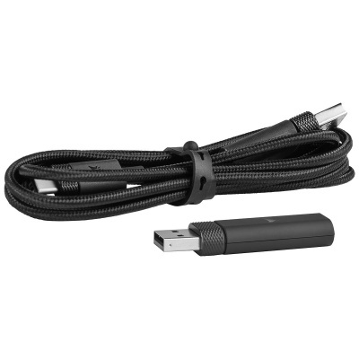 Cabo USB preto trançado com adaptador USB preto mate