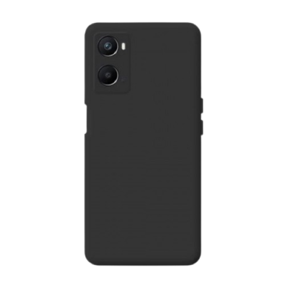 Smartphone preto com duas câmaras traseiras e capa preta