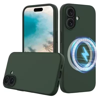 Capas protetoras verdes para smartphones com símbolo azul de raio